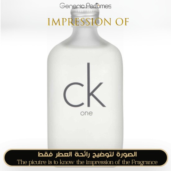 CK One Calvin Klein Perfume Oil for women and men Generic Perfumes by www.genericperfumes