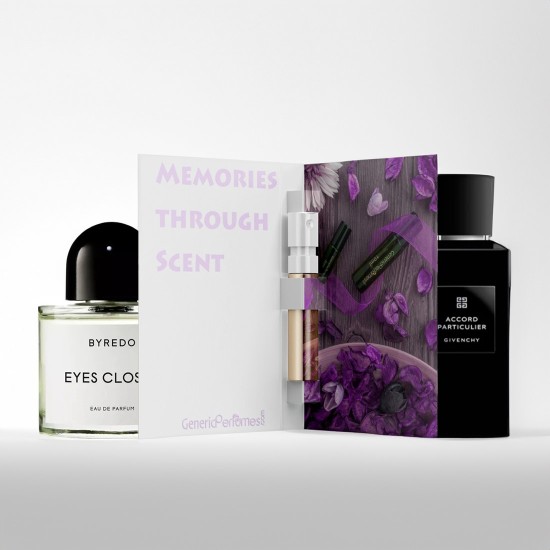 Spend $25 to get Perfume Spray 2 ML 1- Eyes Closed for Unisex A+ 2- Accord Particulier A+